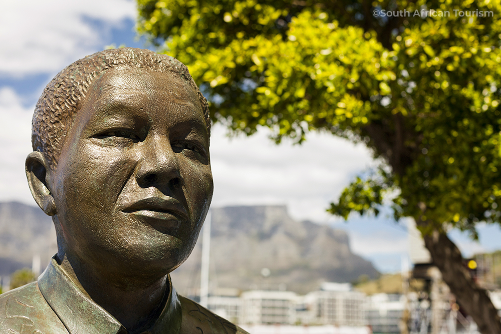 Nelson Mandela in the V&A waterfront