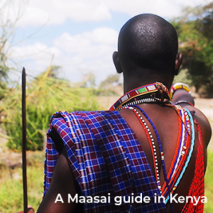 A Maasai guide in Kenya