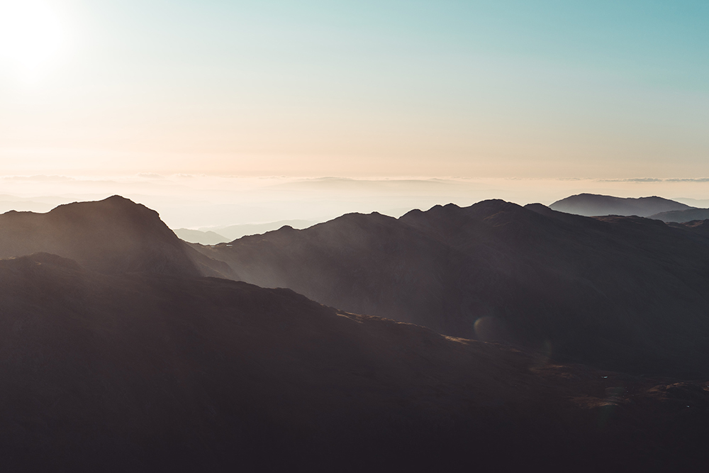 Sunrise on Scafell Pike, Lake District