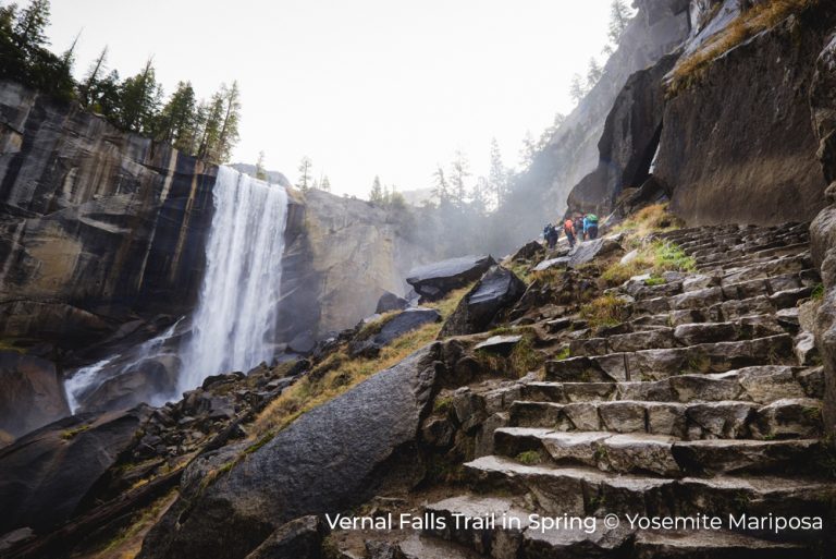 Vernal Falls Trail in Spring Credit
