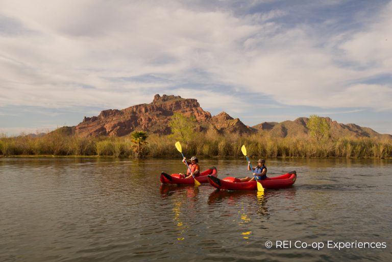 Couple Kayaking wirh REI Co op Experiences Scottsdale Arizona 14Jul21