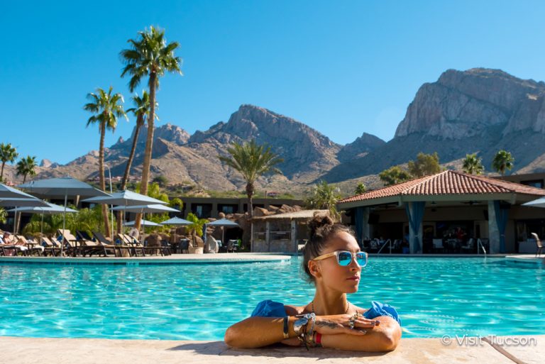 in the pool. Visit Tucson with Charitable Travel