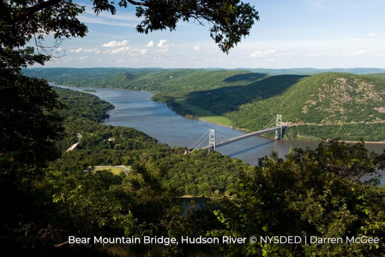 Bear Mountain Bridge, Hudson River Credit to NYSDED and Darren McGee. 27Jan22