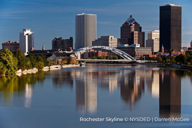 Skyline of Rochester, New York State