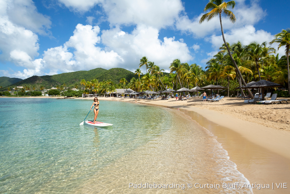 Paddleboarding Curtain Bluff, Antigua Van Isacker Exclusive 22Aug22