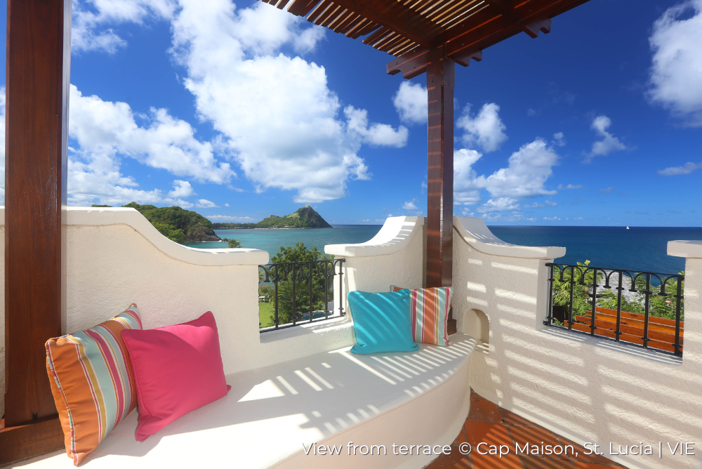 View from terrace Cap Maison St. Lucia Van Isacker Exclusive 22Aug22