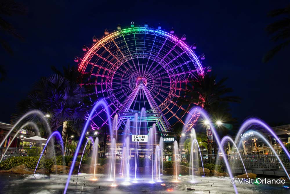 Wheel Icon Park night GCM Orlando 05Aug22
