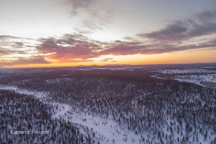 Lapland landscapes sunset 18Oct22