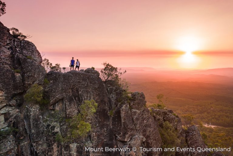 Mount Beerwah at sunset, Queensland