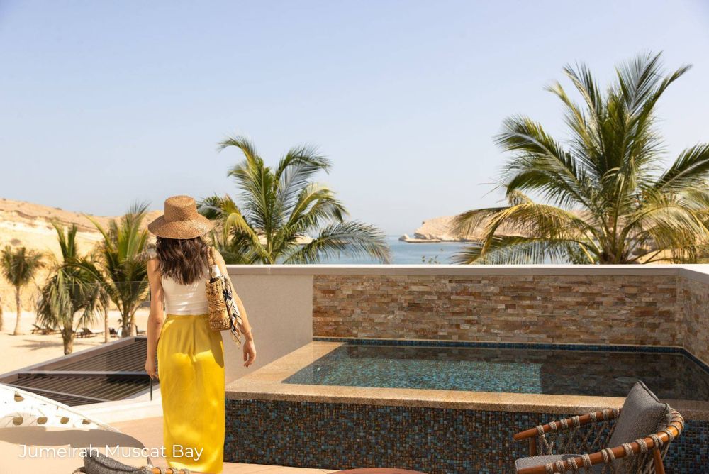 Lizzis Luxury Edit new luxury hotels Jumeirah Muscat Pool outdoor seating 16Nov22