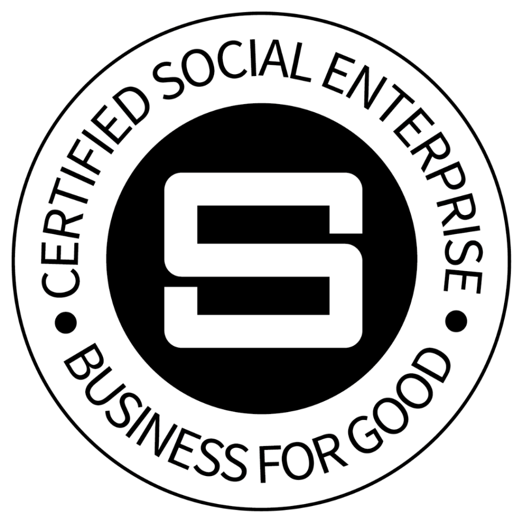 Certified Social enterprise Badge. Business For Good.