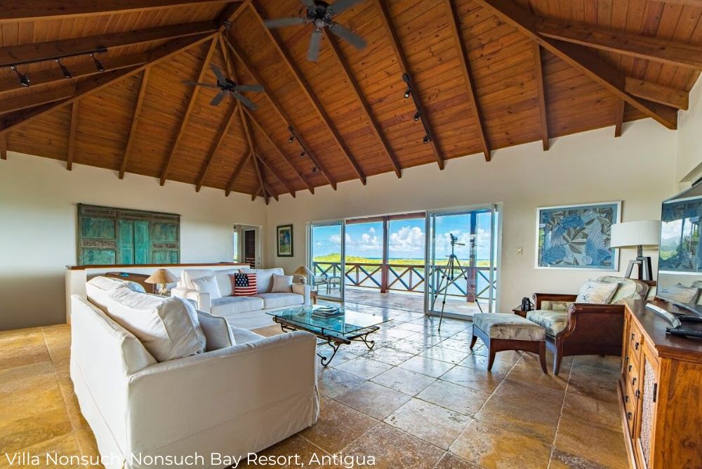 Lizzi Luxury Edit Why a luxury villa is such a good option Private Villa Nonsuch Bay living space Antigua 15Feb23