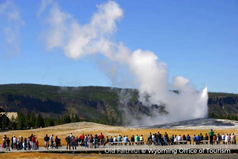 Old Faithful Yellowstone National Park cc Wyoming Office of Tourism 13Feb23