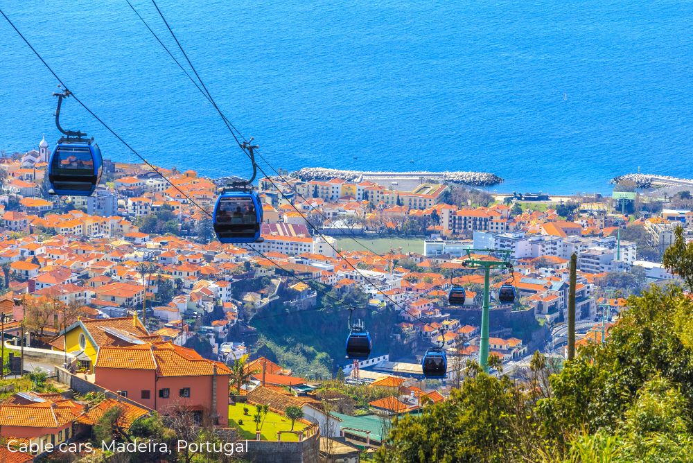 Lizzi's luxury edit_ Luxury travel options for older travellers cable cars Madeira Portugal 27Apr23