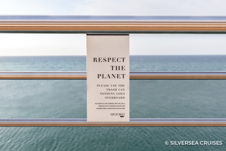 Signage on Silver Origin Silversea Cruises 13Apr23