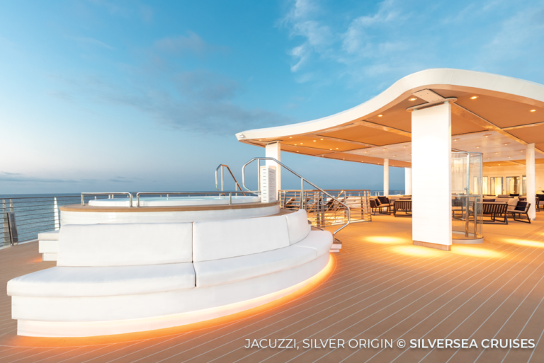Silver Origin, Jacuzzi cc Silversea Cruises 13Apr23