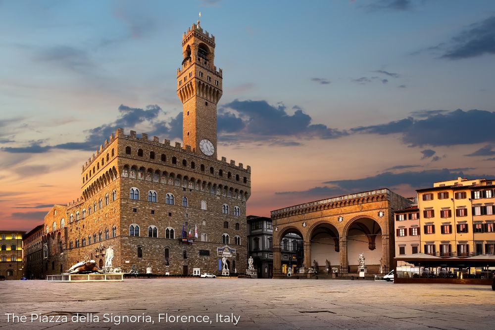 Highlights of Italy Venice Piazza della Signoria Florence 25May23