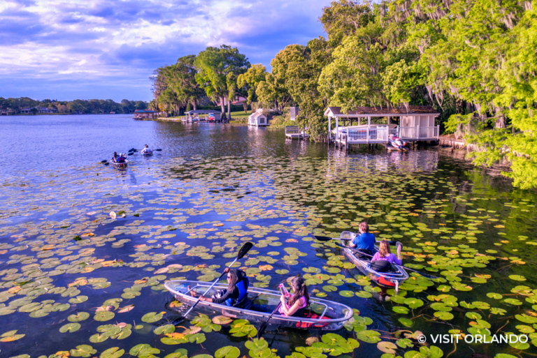 Kayaking in Winter Park Orlando Sustainable Florida 31May23