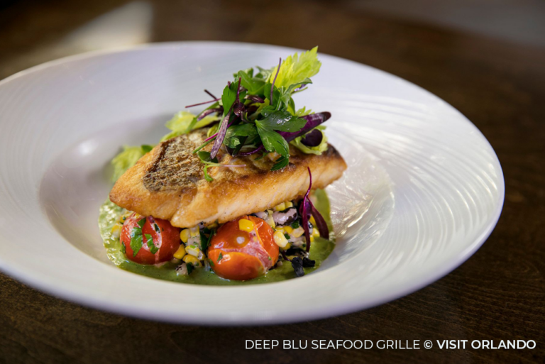 deep blu Seafood Grille Orlando Sustainable Florida 31May23
