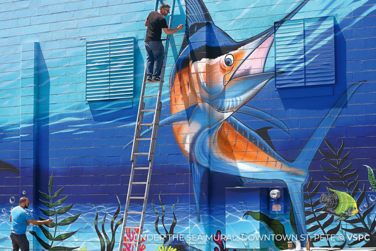 Mural downtown St Pete Clearwater Sustainable Florida 02Jun23