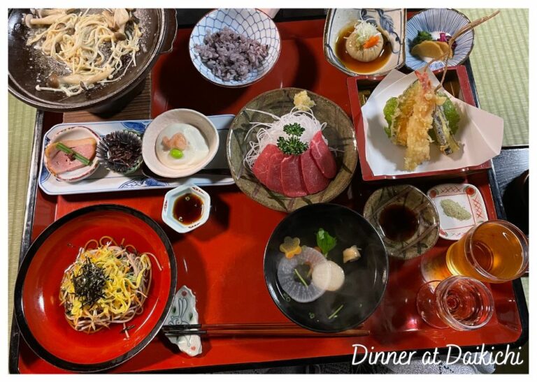 In the footsteps of Samurai Issue dinner at Daikichi 17 JulAug23 31Jul23