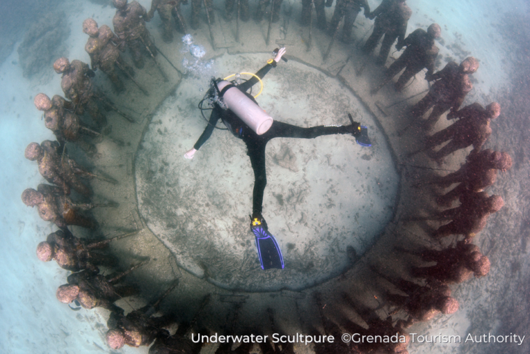 Underwater sculpture Sustainable Grenada 18Jul23