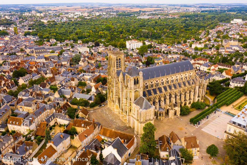 Bourge-Saint Maurice, France town with Cathedral 28Sep23