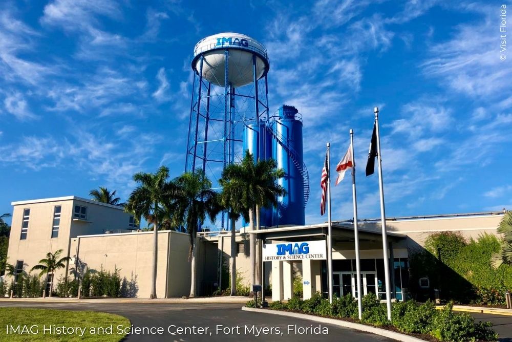 Fort Myers Blog IMAG History and Science Center entrance Visit Florida 2 14Sep23