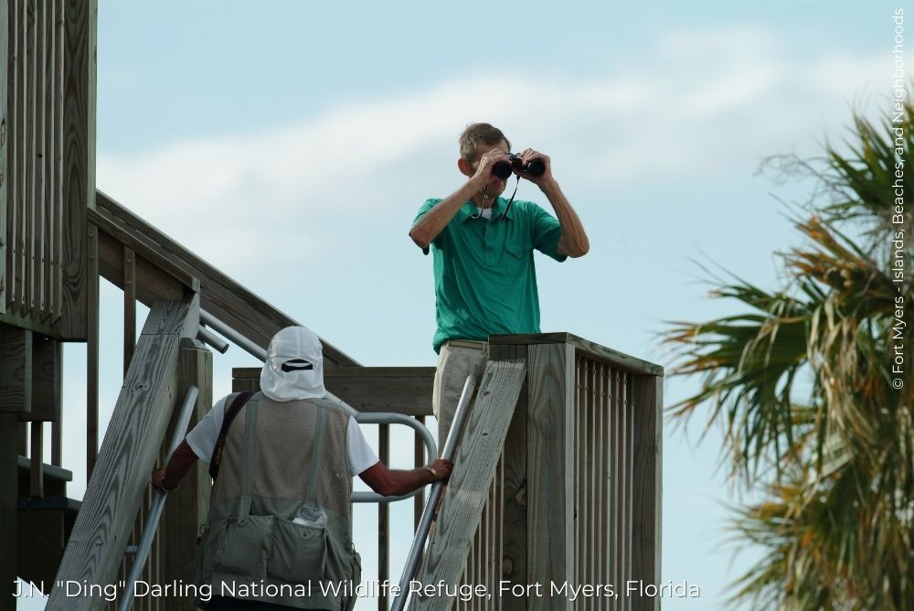 Fort Myers Blog J.N. Ding Darling National Wildlife Refuge look out sign 2 14Sep23