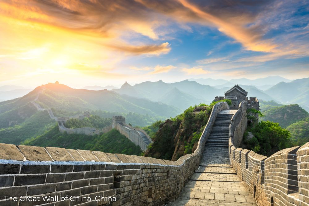The Great Wall of China sunset 12Oct23