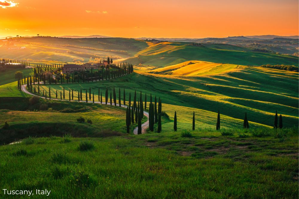 Tuscany, Italy Itineraries for wanderers 14Feb24